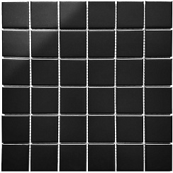 Кер. мозаика 48x48 Black Matt 306х306х6