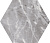 Bardiglio Hexagon Dark 17,5x20