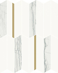 3D Experience White Glossy Mosaico Infinity 30.7×38.7